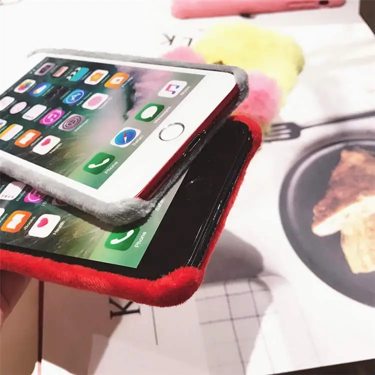 Роскошный чехол для телефона EPENA с ворсом Apple iPhone X XR XS Max гладкие плюшевые чехлы 8 7