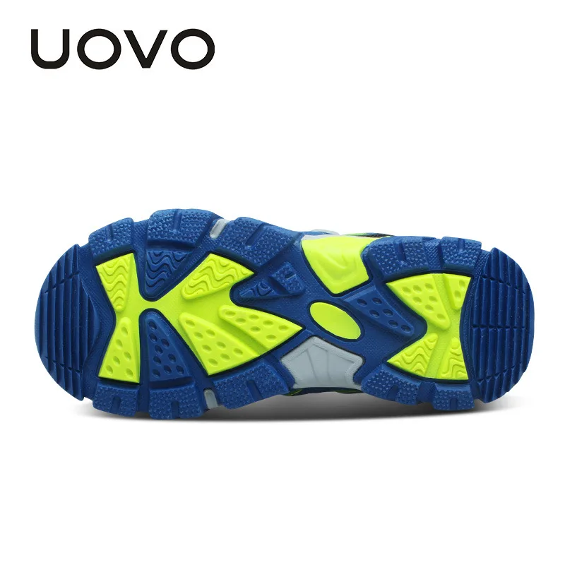 UOVO 2018 Новинка беговые кроссовки для мальчиков детская спортивная обувь дышащая