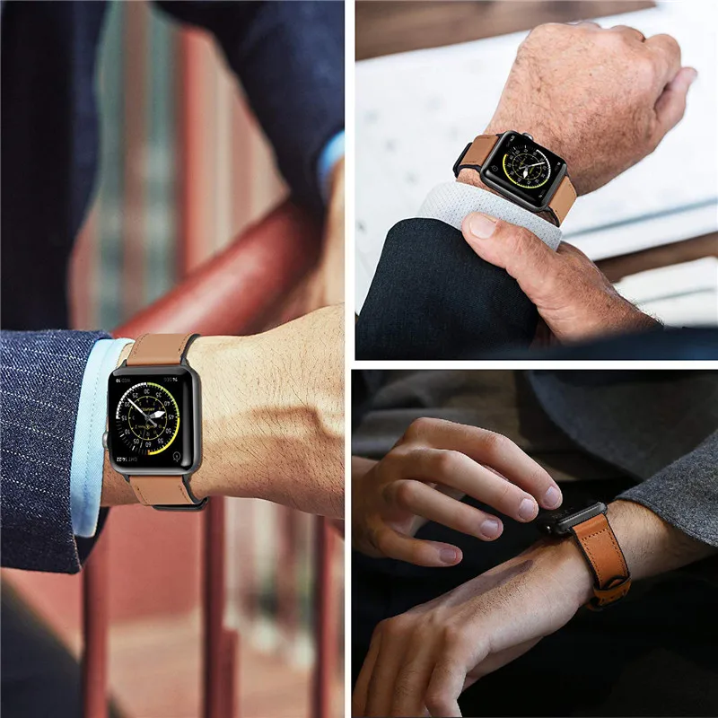 Чехол-накладка из искусственной кожи браслет для наручных часов Apple Watch, версии 44/40 мм спортивные запасной браслет ремешок для наручных часов iwatch, 4/3/2/1, 38, 42 мм, версия