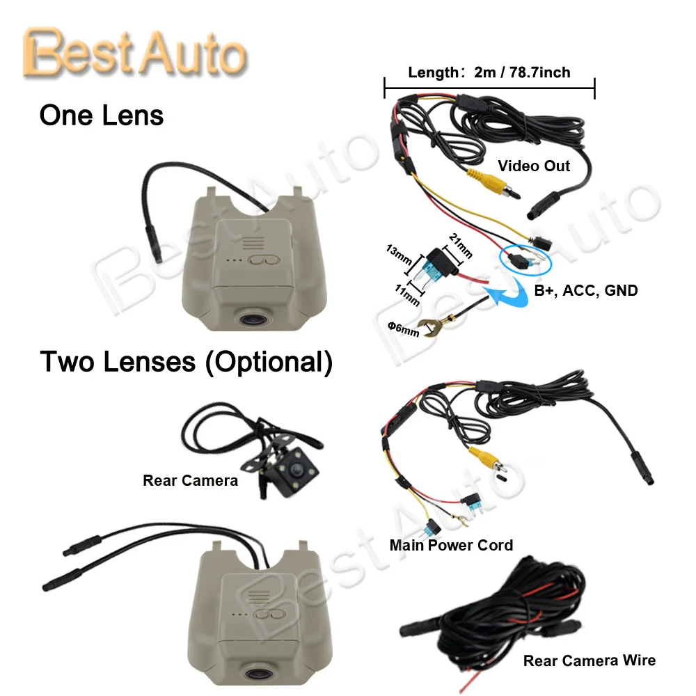 Видеорегистратор Sony IMX323 Novatek 96658 1080P Wi Fi для Mercedes Benz R 2015|dash camera|dvr dash cameranovatek |
