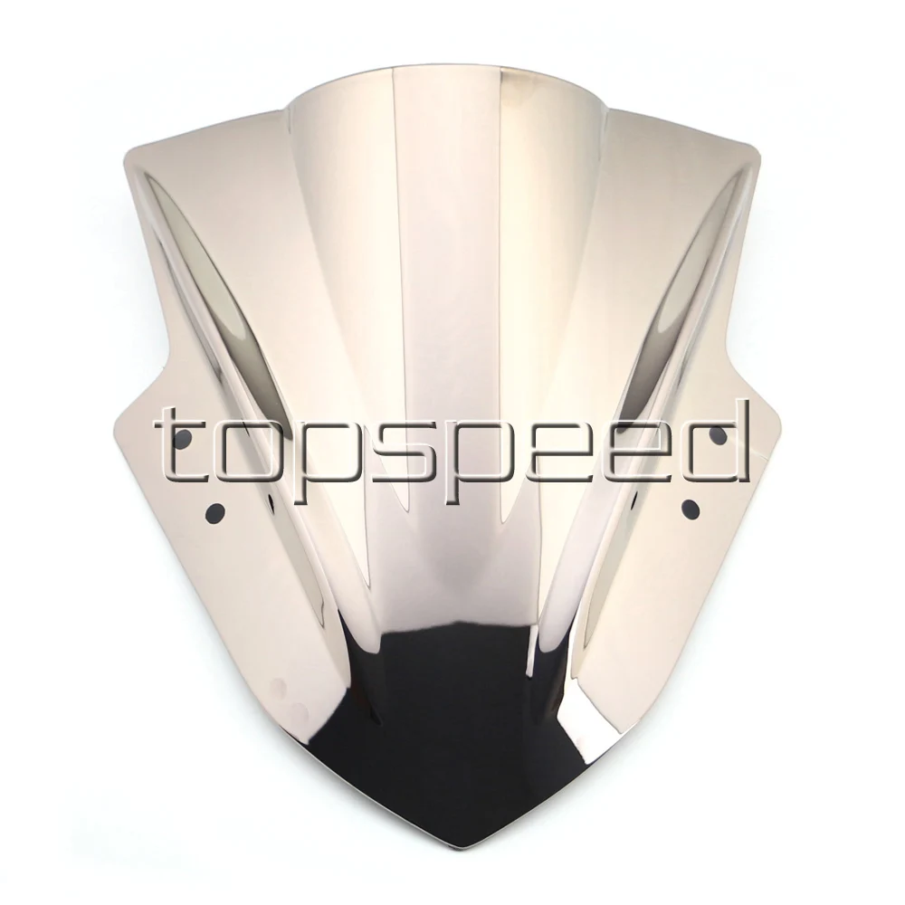 

Motorcycle Windshield Windscreen For Kawasaki Ninja300 EX300 2013 2014 2015 2016 2017 Chrome