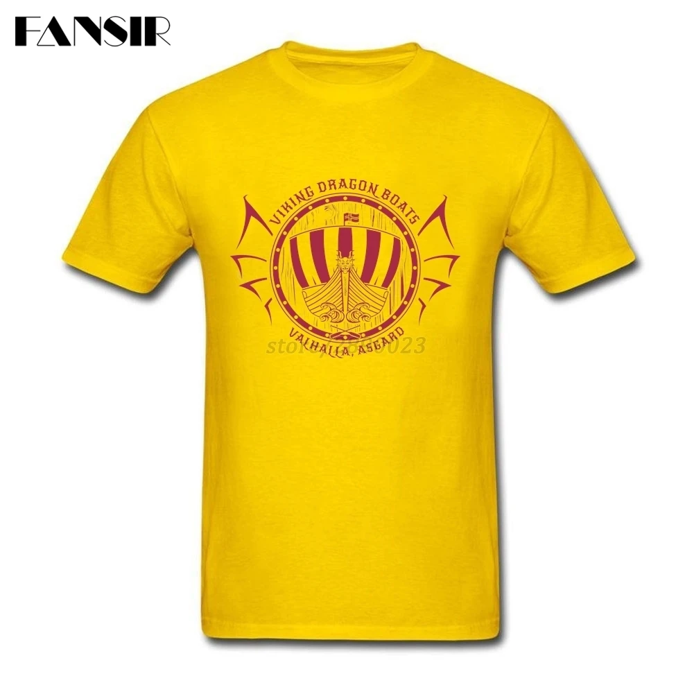 Viking Dragon Boats Men T-shirt Rock For White Short Sleeve Custom Big Size Clothes Adult | Мужская одежда