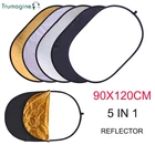 90x120 см 5 в 1 мульти диск фотостудия фото Овальный складной светоотражатель Ручной портативный фото диск