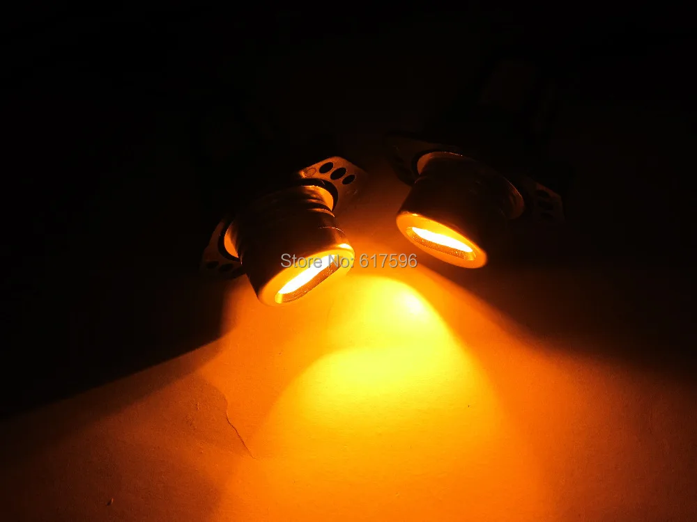 Комплект из 2 предметов желтый светодиодный Ангел глаз Halo Кольцо лампы для BMW E90 E91