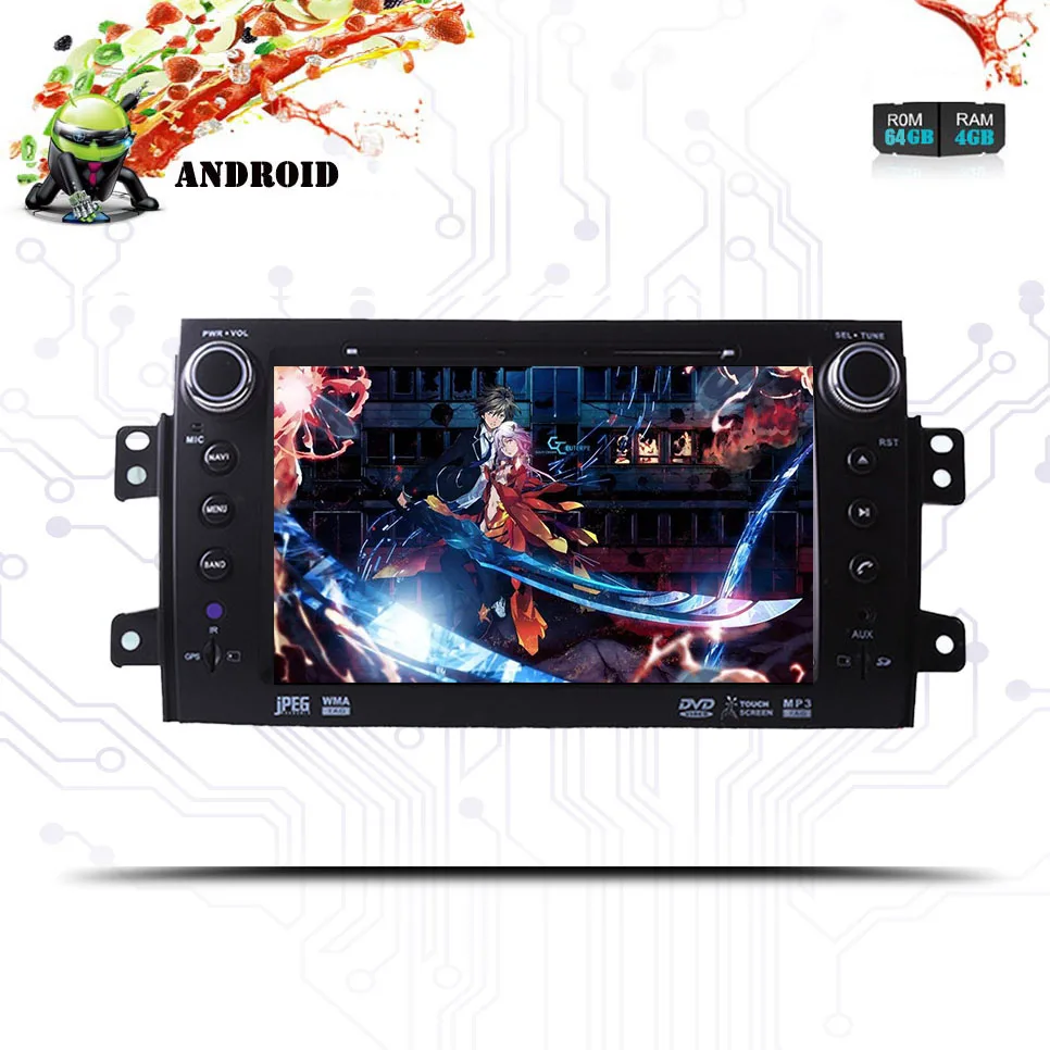 2Din Android 10.0RAM 4 ГБ Автомобильный DVD для SUZUKI SX4 Mp3 аудио НАВИГАЦИЯ GPS Suzuki стерео DSP 9 0 IPS