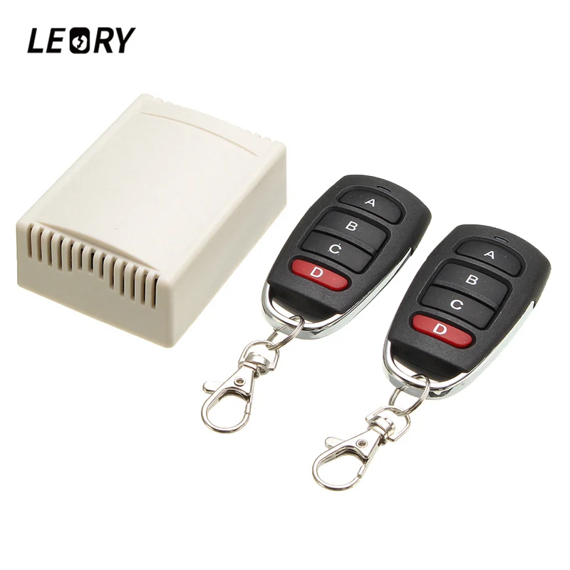 Беспроводной Радиочастотный переключатель LEORY 12 В 4 канала с дистанционным