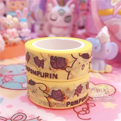 S 2 шт./лот, мультик, моя мелодия, маленькие звезды-близнецы, Cinnamoroll, Васи, лента, сделай сам, японская бумага, декоративная маскирующая лента, наклейки - Цвет: S