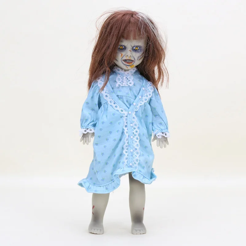 

Animal 25cm Terror Film The Exorcist Living Dead Dolls Scary Bride of Chucky Classic PVC Action Figure Toys Kids Halloween Gift