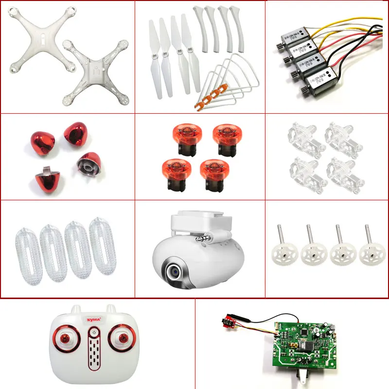 RC Drone SYMA X8SW X8SC X8PRO запчасти для двигателей пропеллеры лопасти основной корпус