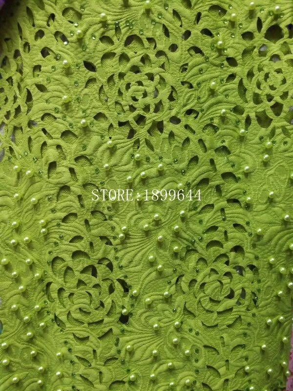 

Fashion Laser lemon color Cutting Jacquard Fabric African Embroidery Lace Fabric For Party Origin GUIpure cut Lace Material