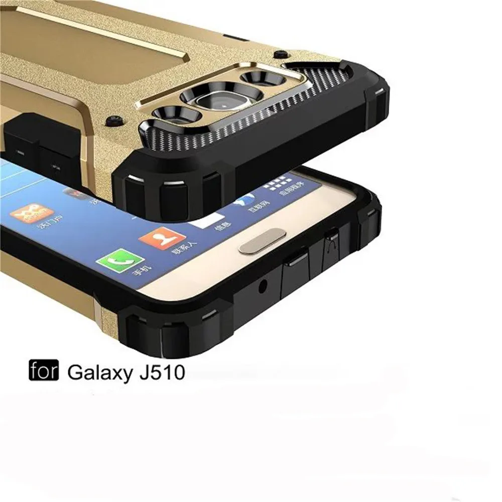 Гибридный жесткий двухслойный армированный чехол для Samsung J5/ J7 2016 противоударные