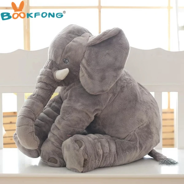 40cm gray elephant Супер мягкие теплые носки для малышей успокаивать младенцев слон Playmate успокоительная Кукла Игрушки для маленьких детей с изображением слона детские плюшевые игрушки чучело кукла 20-60 см - Цвет: 40cm gray elephant