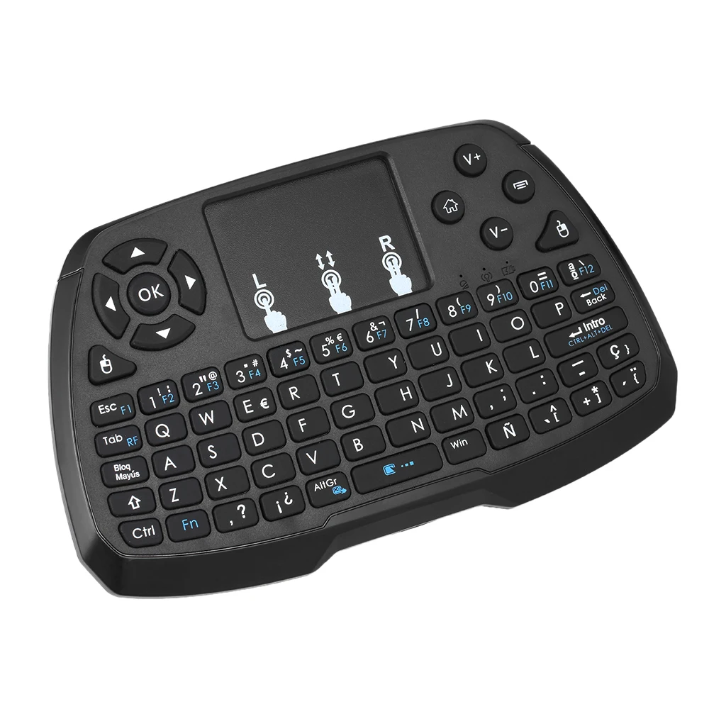 2 4 ГГц беспроводная клавиатура Smart TV Touchpad мышь ручной пульт дистанционного