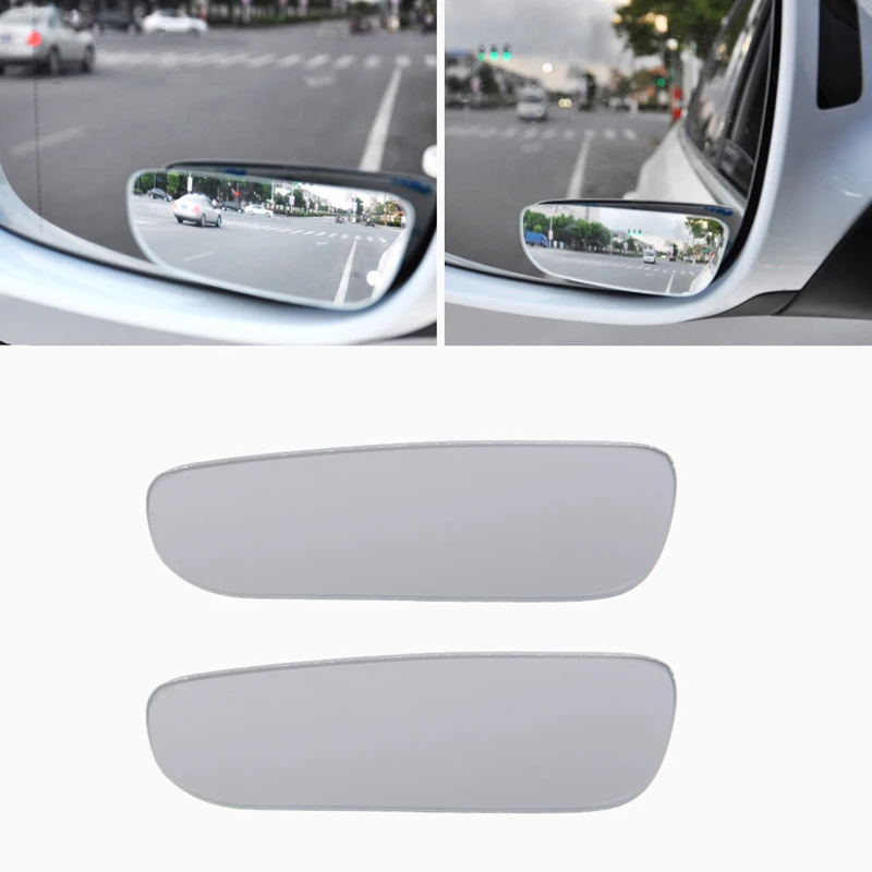 

1Pair Adjustable Frameless Wide Angle Convex Blind Spot Rearview Car Mirror