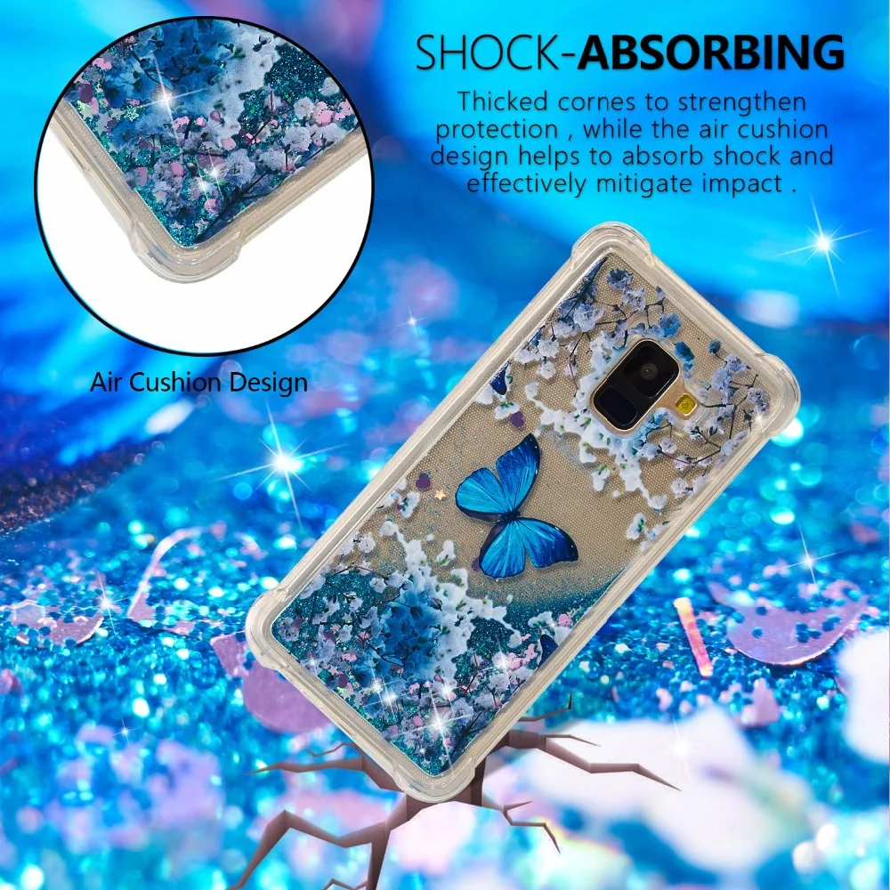 SM-A530F Shiny Case For Samsung Galaxy A8 2018 Silicone Cover Plus phone case for samsung A82018 SM-A530X box |