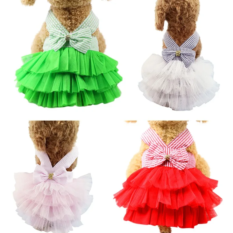 Одежда для собак платья чихуахуа маленькое платье питомца кружево Roupa Mascotas