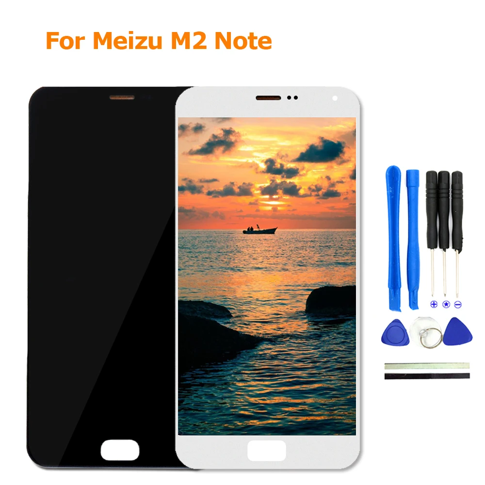 Для Meizu M2 Note ЖК дисплей дигитайзер сенсорный экран с рамкой 5 дюймов для телефон
