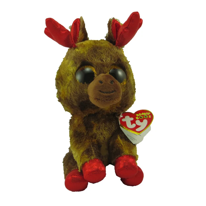 Новинка TY Toys бини Боос 6 &quotКлен Moose Канада плюшевый чучело большеглазая кукла