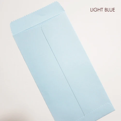 Light blue 50 шт 170x85 мм(6," x 3,3") цветной бумажный конверт вертикальный Подарочный конверт в китайском стиле - Цвет: Light blue