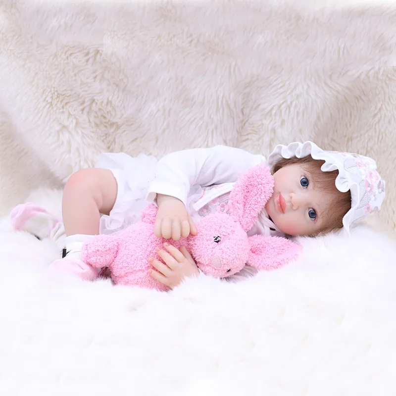 NPK 20 дюймов 50 см Bebe Reborn силикона возрождается куклы реалистичные для маленьких