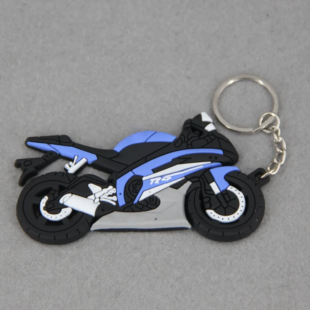 Модель мотоцикла мягкий резиновый брелок для Honda kawasaki BMW Harley Suzuki Yamaha с