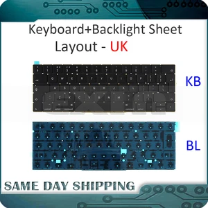 Клавиатура A1706 для ноутбука, английская, европейская, европейская, с подсветкой, для MacBook Pro 13,3, Retina 2016, 2017, MLH12, MPXV2, EMC3071, EMC3163
