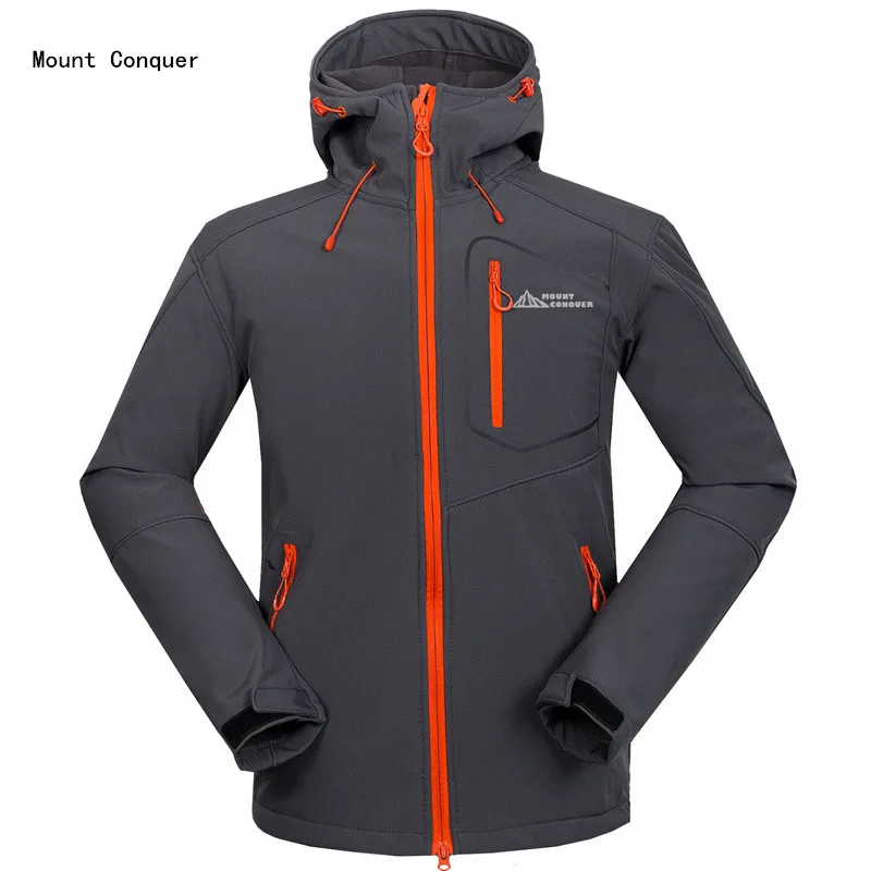 Новинка 2019 Мужская походная куртка с креплением Покорите флисовая износостойкая