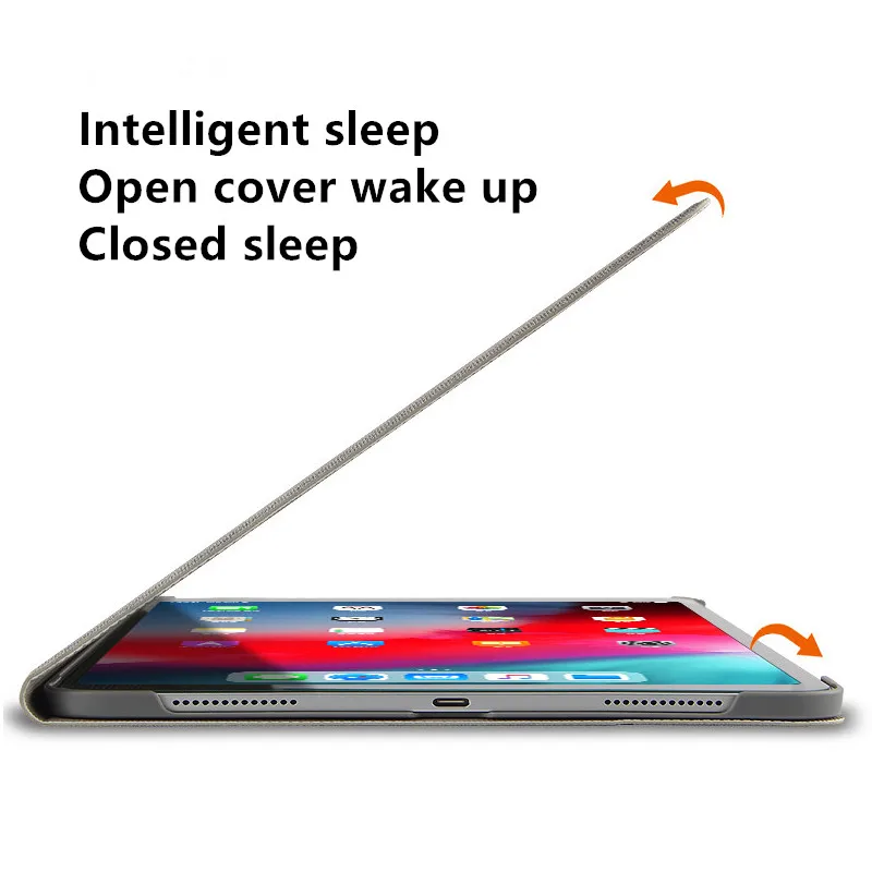 Кожаный магнитный смарт-чехол с откидной подставкой для Apple iPad Pro 11 2018 защитный