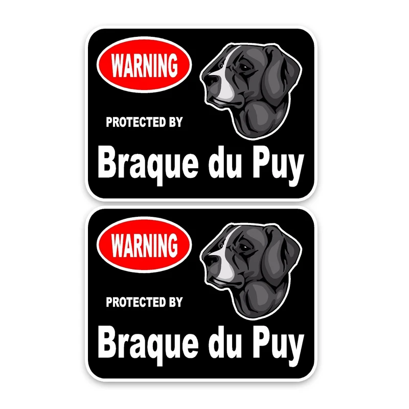 YJZT 15*11 4 см 2X Braque Du Puy Guard Dog креативный модный ПВХ материал стикер для автомобиля