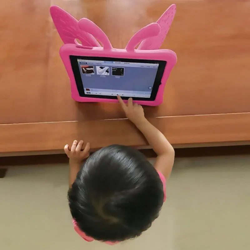 7 0 ''EVA Kids Shock 3D мультяшная бабочка чехол для планшетов мягкий подставка Samsung Galaxy