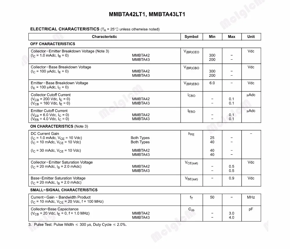 MCIGICM 100 шт. MMBTA42 SOT 23 1D MMBTA42LT1G высоковольтные транзисторы|high voltage transistor|transistor high