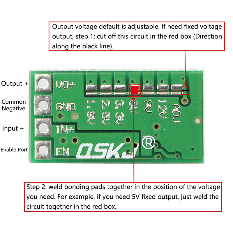 Регулируемая неизолированная понижающая плата напряжения 5-24 в 12 В до 5 9 3 А 97.5%