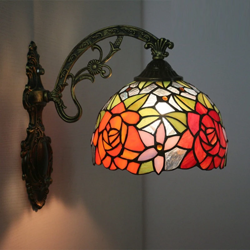 Фото LukLoy винтажное бра Средиземноморский настенный светильник Европейский ретро западный ресторан кафе отель клуб роскошный настенный светиль... №4
