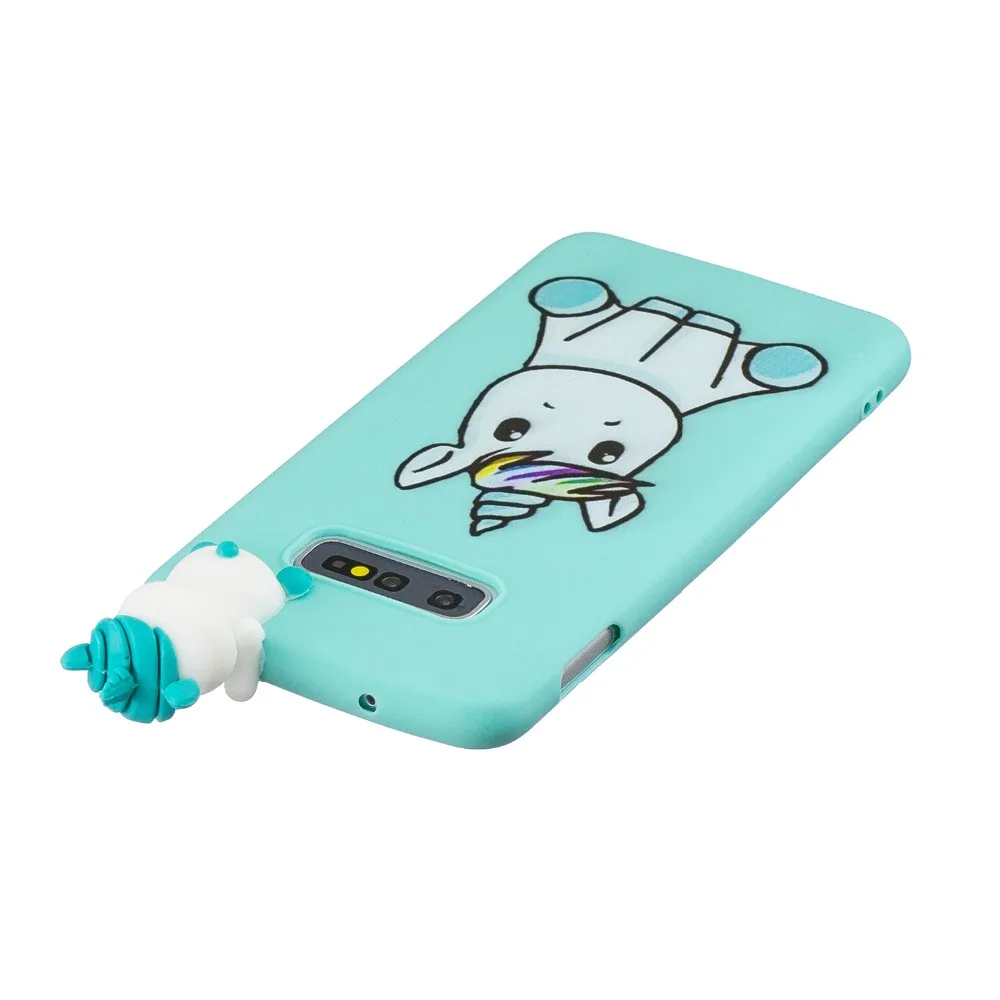 FLYKYLIN Cartoon Case For Samsung Galaxy S10 Plus S7 Edge S8 S9 Cover S10e Soft TPU Silicone 3D Toys Coque |