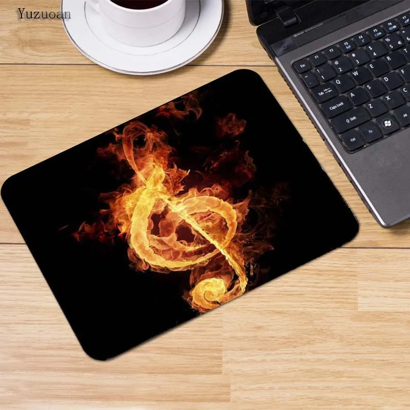 Yuzuoan Fire Flower цифровой художественный аниме компьютерный игровой коврик для мыши
