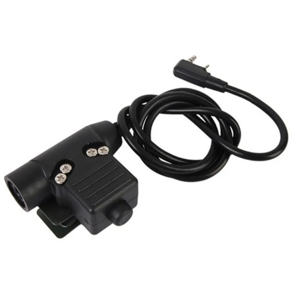 Тактический кабель U94 PTT для Icom Kenwood Midland Baofeng Talkie Bowman Elite II Headest Military Standard Airsoft