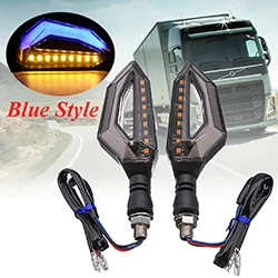 pair Blue 2 шт. 12 В светодиодный сигнал поворота для мотоцикла поворотники Лампа светильник светодиодный задний светильник s индикаторы для мотоцикла аксессуары для мотоцикла - Испускаемый цвет: pair Blue