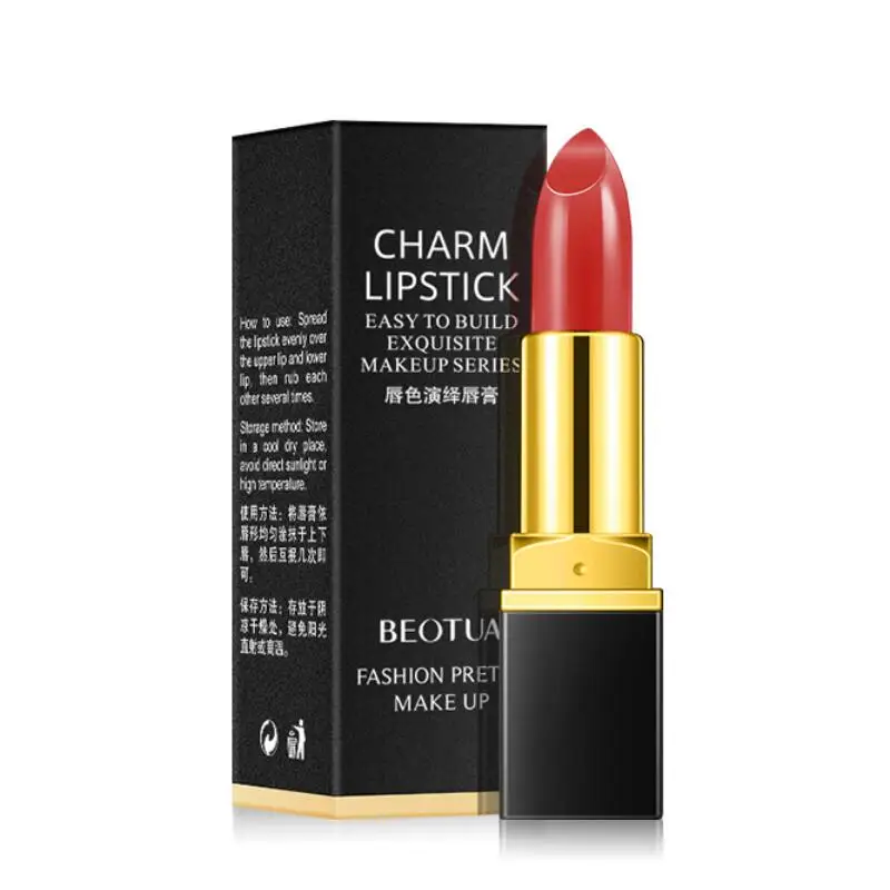 10 Colors Lipstick Make up Moisturizing Lip Stick Cosmetics Long Lasting No Bleaching Color Interpretation |