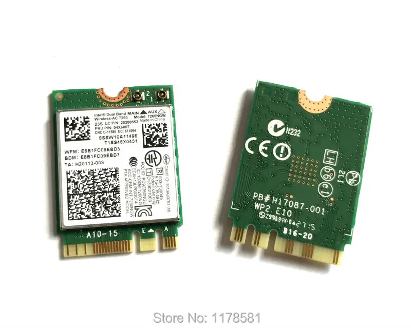Совершенно новый для Intel 7260NGW 7260ac 7260 ac 2 4/5G BT4.0 FRU 04X6007 Thinkpad X250 x240 x240s x230s t440 w540 t540 Yoga