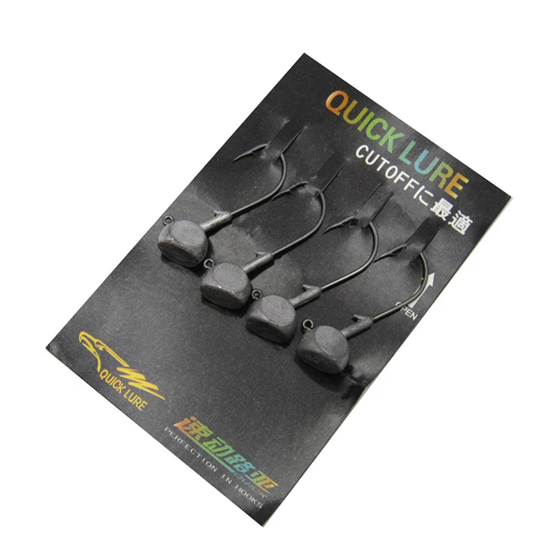 Мягкие крючки приманки Roly Poly Jigs BK J45 с подставкой 4 шт. в упаковке|stand hook|head hookhook head |
