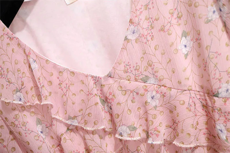 Летнее женское платье размера плюс, обхват груди 145 см, 5XL, 6XL, 7XL, 8XL, 9XL, повседневное женское платье розового цвета