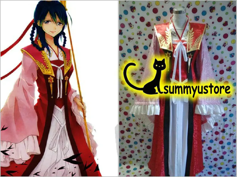 

Free Shipping!MAGI,Ren Gyokuen,Deluxe Clothing cosplay costume , Acceptable order!!Halloween