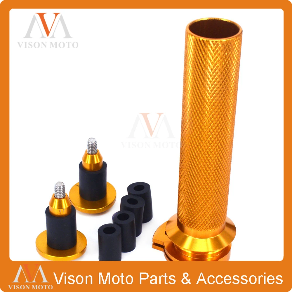 Billet 7/8&quot 22MM Throttle Clamp Twist Tube &amp Handlebar Cap Plugs For SUZUKI RMZ250 RMZ450 RMZ 250 450 RMX450Z 10-16 SB250 04-06 |