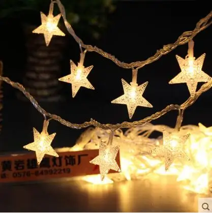 Новогодняя светодиодная гирлянда со звездами 30 м|luces de navidad|led cristmasstring lights |
