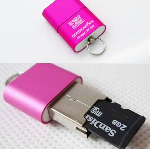 Высокое качество высокоскоростной мини USB 2 0 Micro SD TF T-Flash кардридер адаптер тонкий