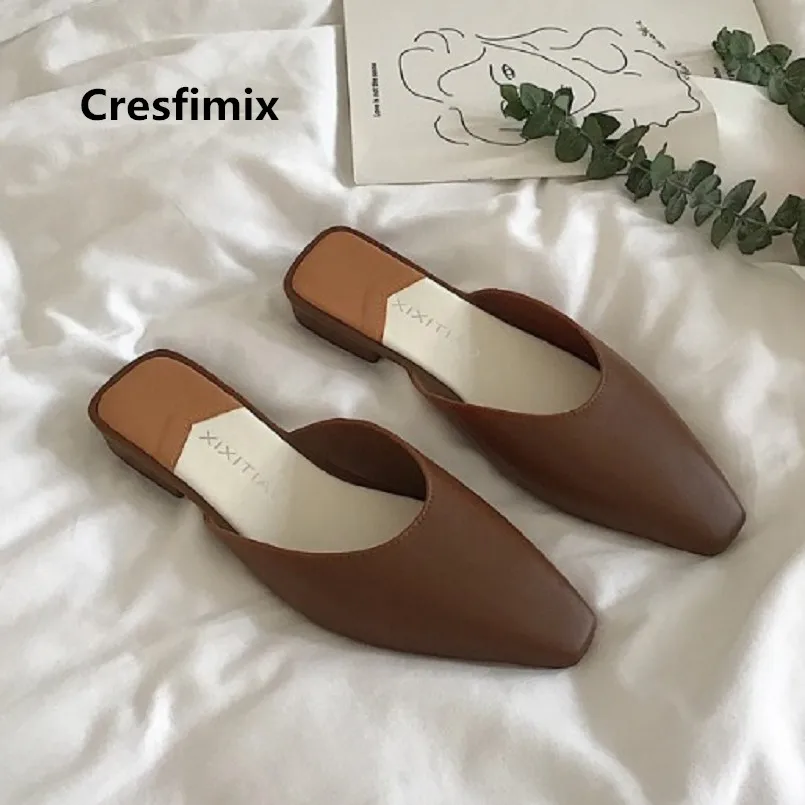 Cresfimix/женские милые удобные домашние тапочки Женские повседневные Черные