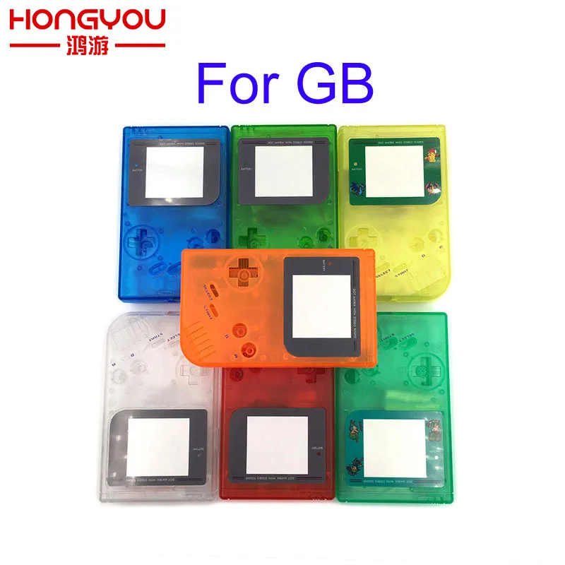 6 комплектов для GB прозрачный чехол светящийся корпус Nintendo Gameboy Classic DMG GBO shell|housing