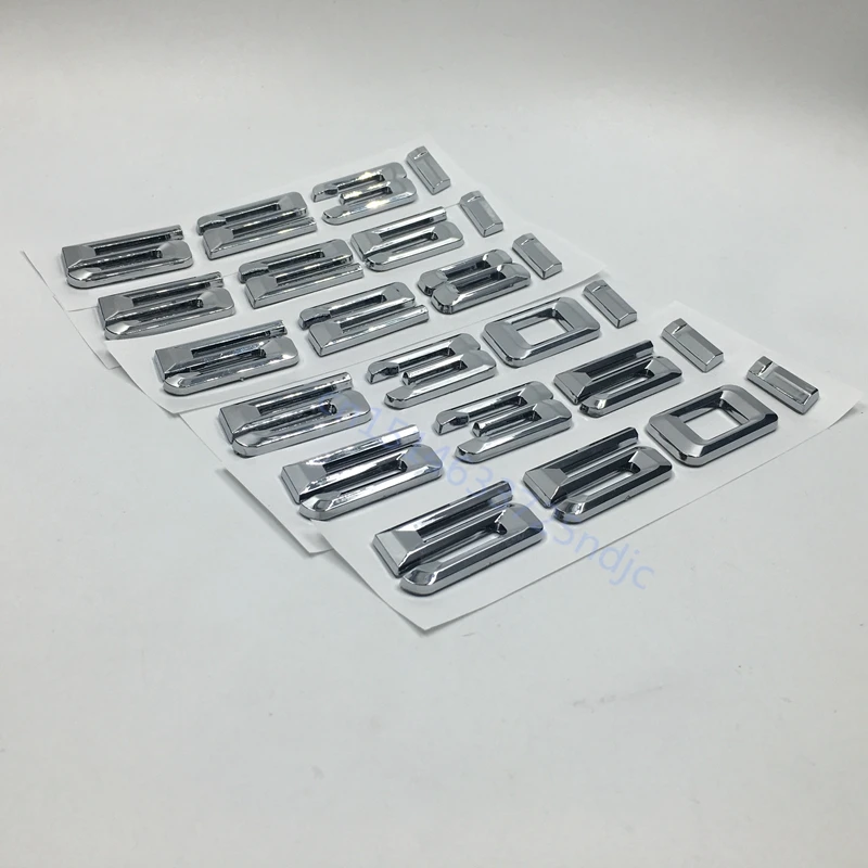 

523I 525I 528I 530I 535I с буквенным номером ABS Серебристая хромированная эмблема бейджа автомобильные стикеры аксессуары для BMW 5 серии 550 E46 E90 F30