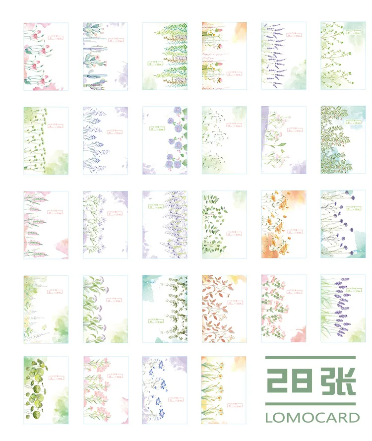 28 листов/комплект японский летний фестиваль Lomo карта мини Открытка Подарочная поздравительная открытка