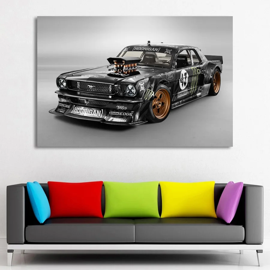 Mustang мышцы автомобиль hot rod автомобилей настенные художественные плакаты и принты